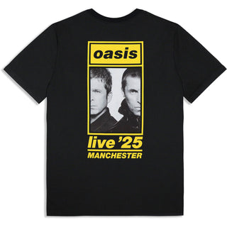 Oasis T-Shirt: Manchester 11 July Event (Black) (Back Print & Ex-Tour)