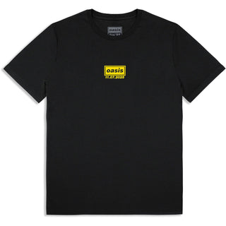 Oasis T-Shirt: Manchester 11 July Event (Black) (Back Print & Ex-Tour)