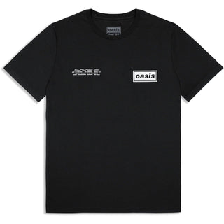 Oasis T-Shirt: Global Cities Logo (Black) (Ex-Tour)
