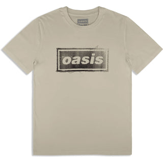 Oasis T-Shirt: Thread Logo (Stone Grey) (Ex-Tour)