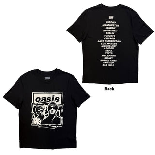 Oasis T-Shirt: Paper Cut Out Tour (Black) (Back Print & Ex-Tour)