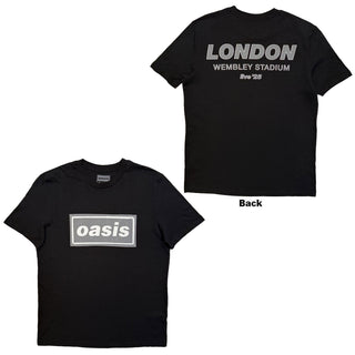 Oasis T-Shirt: London City Pop Up (Black) (Back Print & Ex-Tour)