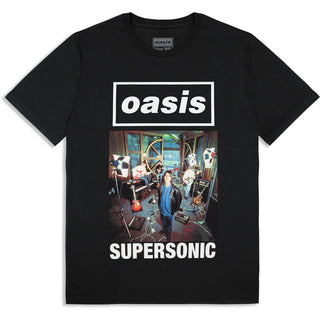 Oasis T-Shirt: Supersonic Single Cover (Black) (Ex-Tour)