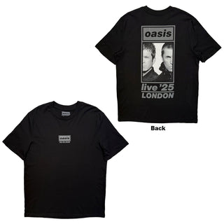 Oasis T-Shirt: London 28 Sept Event (Black) (Back Print & Ex-Tour)