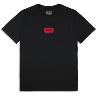 Oasis T-Shirt: Cardiff 5 July Event (Black) (Back Print & Ex-Tour)