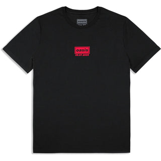 Oasis T-Shirt: Cardiff 5 July Event (Black) (Back Print & Ex-Tour)