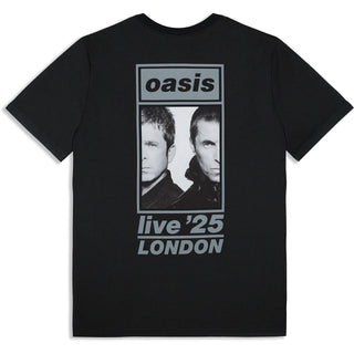 Oasis T-Shirt: London 3 Aug Event (Black) (Back Print & Ex-Tour)