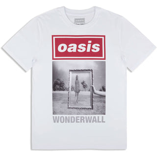 Oasis T-Shirt: Wonderwall Single Cover (White) (Ex-Tour)