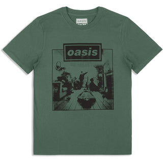 Oasis T-Shirt: Definitely Maybe Frame (Green) (Ex-Tour)