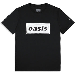 Oasis T-Shirt: Stencil Logo (Black) (Ex-Tour)