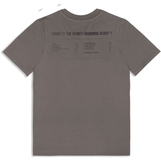Oasis T-Shirt: What's The Story Tracklist (Grey) (Back Print & Ex-Tour)