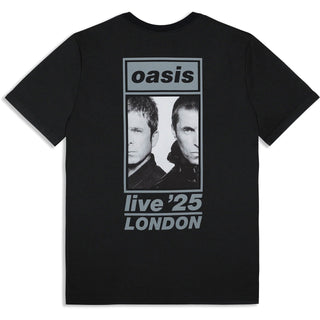 Oasis T-Shirt: London 26 July Event (Black) (Back Print & Ex-Tour)