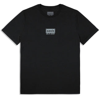 Oasis T-Shirt: London 26 July Event (Black) (Back Print & Ex-Tour)