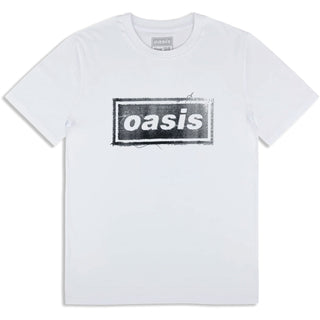 Oasis T-Shirt: Thread Logo (White) (Ex-Tour)
