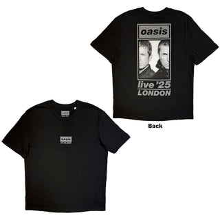 Oasis T-Shirt: London 27 Sept Event (Black) (Back Print & Ex-Tour)