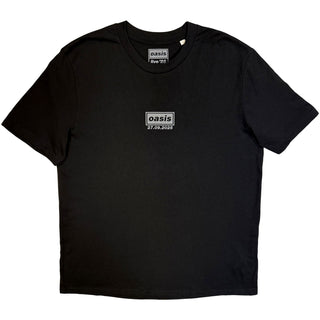 Oasis T-Shirt: London 27 Sept Event (Black) (Back Print & Ex-Tour)