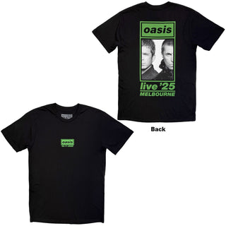 Oasis T-Shirt: Melbourne 4 Nov Event (Black) (Back Print & Ex-Tour)