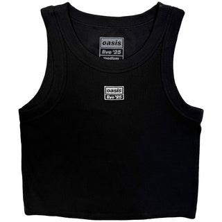 Oasis Vest T-Shirt: Live '25 Embroidered (Black) (Ex-Tour)