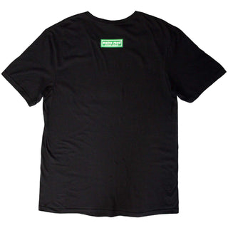 Oasis Unisex T-Shirt: Maine Road Football Pitch (Black) (Back Print)