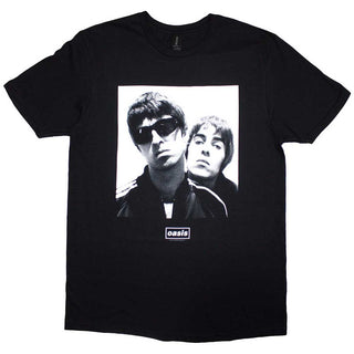 Oasis Unisex T-Shirt: Noel & Liam Boxed Photo