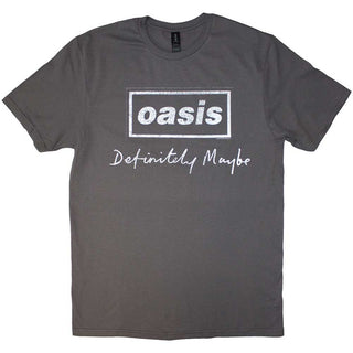 Oasis Unisex T-Shirt: Definitely Maybe Distressed Text Logo