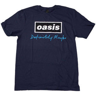 Oasis Unisex T-Shirt: Definitely Maybe Text Logo