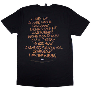Oasis T-Shirt: Definitely Maybe AAA Setlist (Back Print)