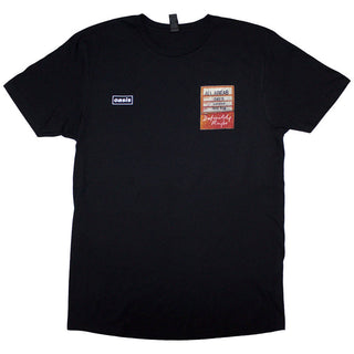 Oasis T-Shirt: Definitely Maybe AAA Setlist (Back Print)