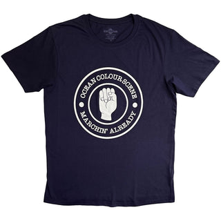 Ocean Colour Scene T-Shirt: Marchin' Fist (Navy Blue)