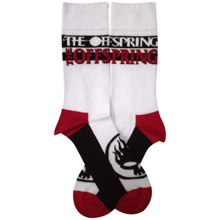 The Offspring Ankle Socks: Flaming Skull Logo