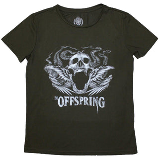 The Offspring Ladies T-Shirt: Feathered Winged Skull