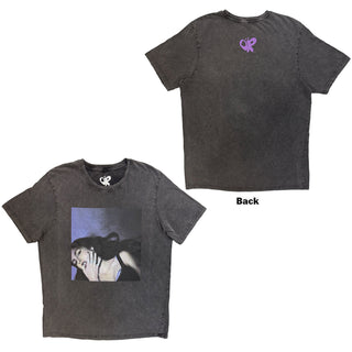 Olivia Rodrigo Stone Wash T-Shirt: Guts Album Cover (Charcoal Grey) (Back Print)
