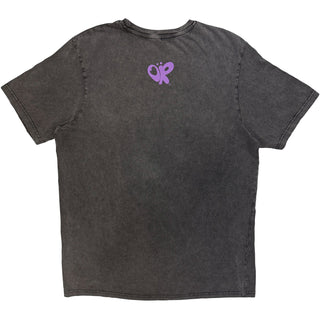 Olivia Rodrigo Stone Wash T-Shirt: Guts Album Cover (Charcoal Grey) (Back Print)