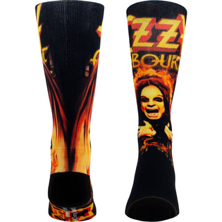 Ozzy Osbourne Crew Socks: Prince of Darkness Sublimation (Black) (UK Size 6.5 - 11)