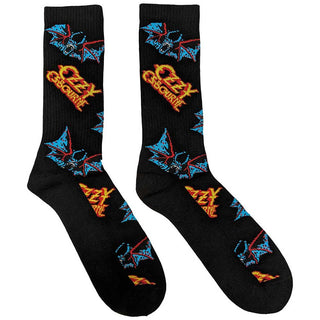 Ozzy Osbourne Unisex Ankle Socks: Logos & Bats