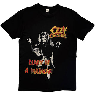 Ozzy Osbourne T-Shirt: Diary Of A Madman Tribute (Black) (Back Print)