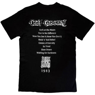 Ozzy Osbourne T-Shirt: Bark At The Moon Tribute (Black) (Back Print)
