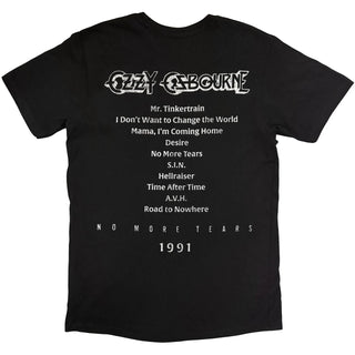 Ozzy Osbourne T-Shirt: No More Tears Tribute (Black) (Back Print)