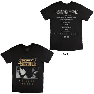 Ozzy Osbourne T-Shirt: No More Tears Tribute (Black) (Back Print)