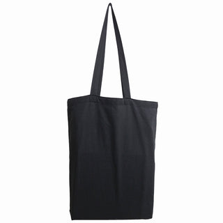 Spiral Cotton Tote Bag: Plain (Black)