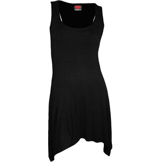 Spiral Ladies Goth Bottom Camisole Dress: Plain (Black) (Blank)