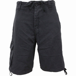 Spiral Vintage Cargo Shorts: Plain (Black) (Blank)