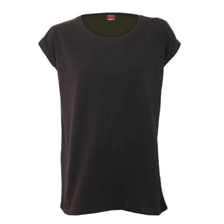 Spiral Ladies Loose Fit T-Shirt: Plain (Black) (Blank)