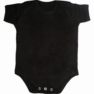 Spiral Kids Baby Grow: Plain (Black)