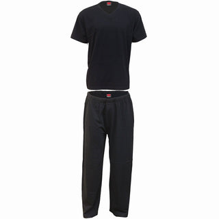 Spiral 4 Piece Gothic Pyjama Set: Plain (Black) (Blank)
