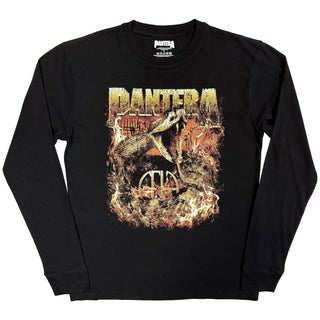 Pantera Long Sleeve T-Shirt: World Domination Tour (Black) (Back Print)