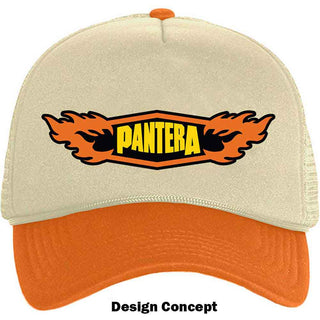 Pantera Mesh Back Cap: Flames Logo
