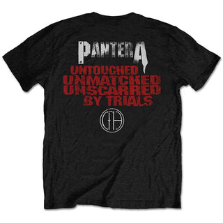 Pantera T-Shirt: Horned Skull Stencil (Back Print)