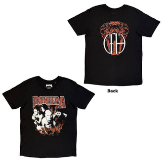 Pantera T-Shirt: Cowboys From Hell Snake (Black) (Back Print)