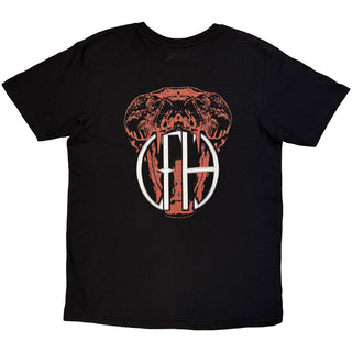 Pantera T-Shirt: Cowboys From Hell Snake (Black) (Back Print)